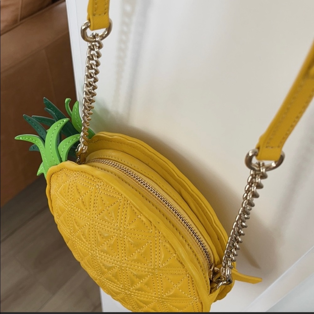 Kate Spade Wing It Pineapple🍍kitsch cruise Tropical Crossbody Beach Tiki 🦄RARE🦄 - Picture 5 of 7
